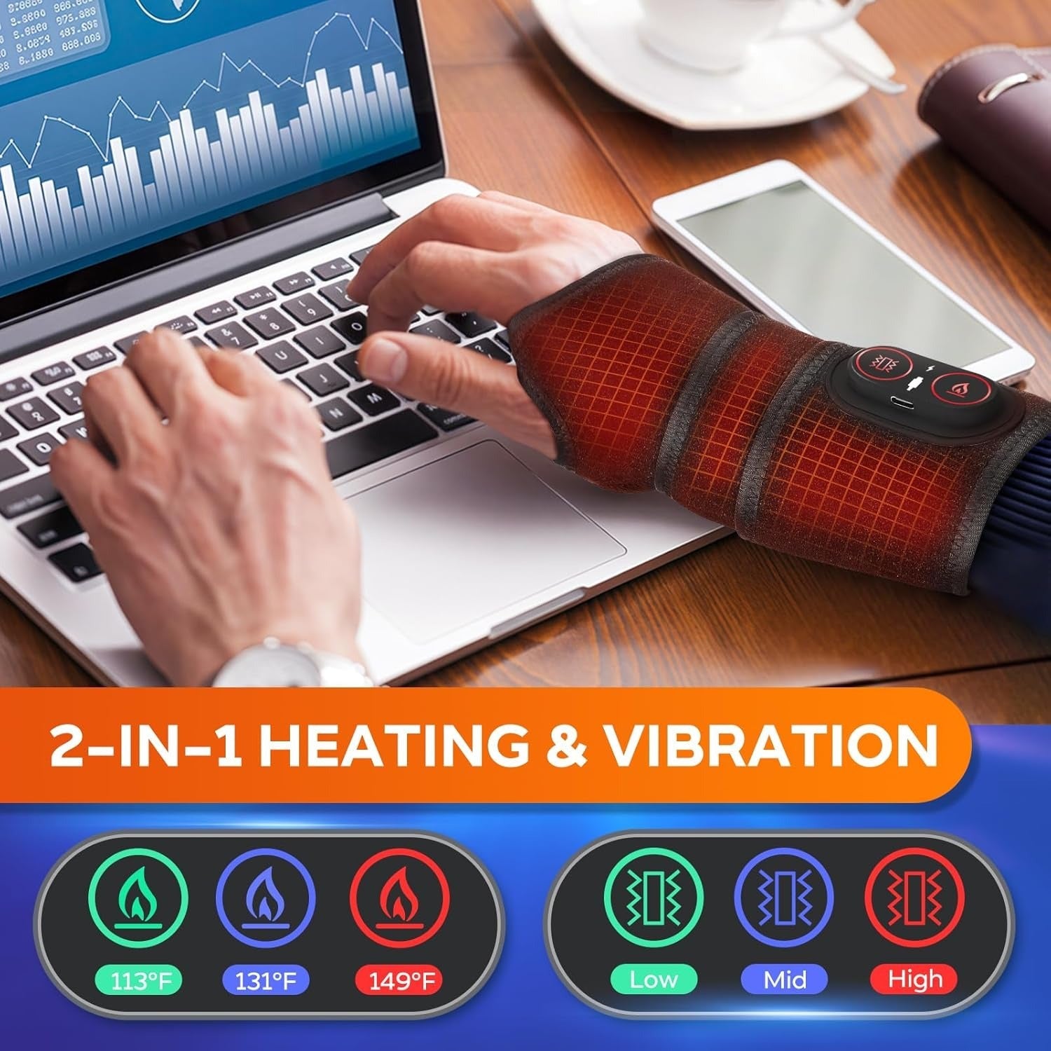 Cordless Multi-Functional Heating Pad Wrap